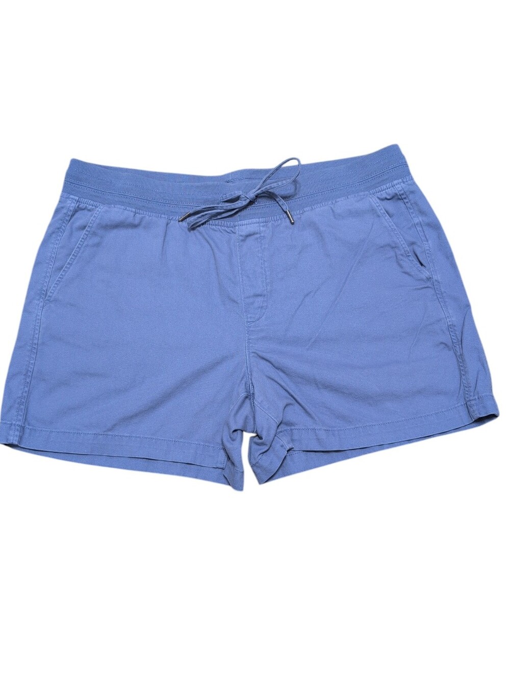 Orvis Cotton And Lyocell Shorts Blue With Drawstring Sz XL Comfy Outdoor Casual